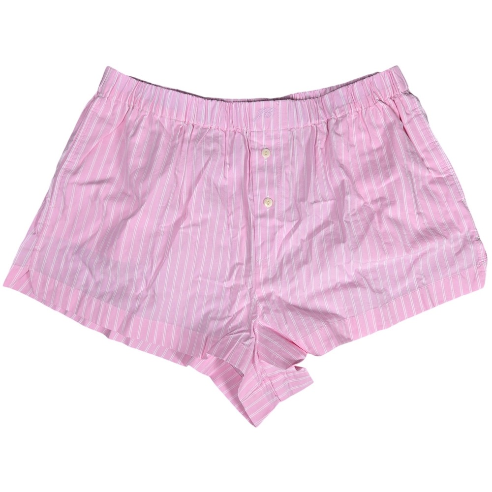 Pink Striped Women's Sleep Shorts